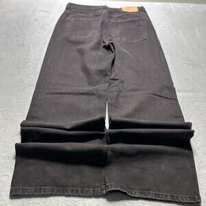 Y2K 2000s Beyond Baggy Jeans Women 6 31x31 Black Hamilton Wide Leg Baggie Loose